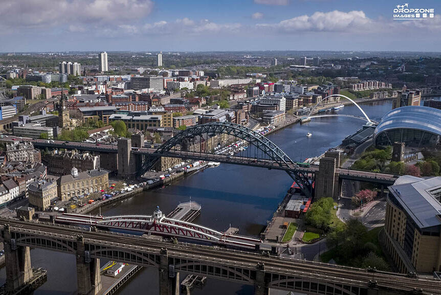 Drone photography newcastle All of the bridges