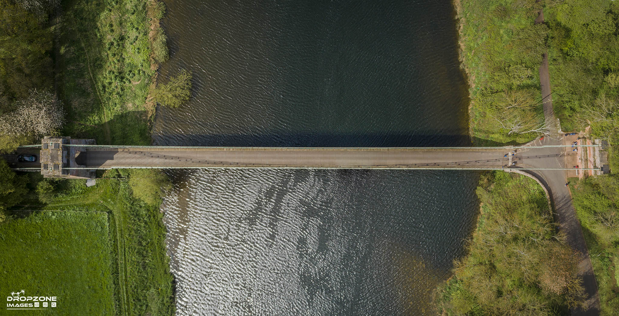 Union bridge. Licensed drone operator Berwick