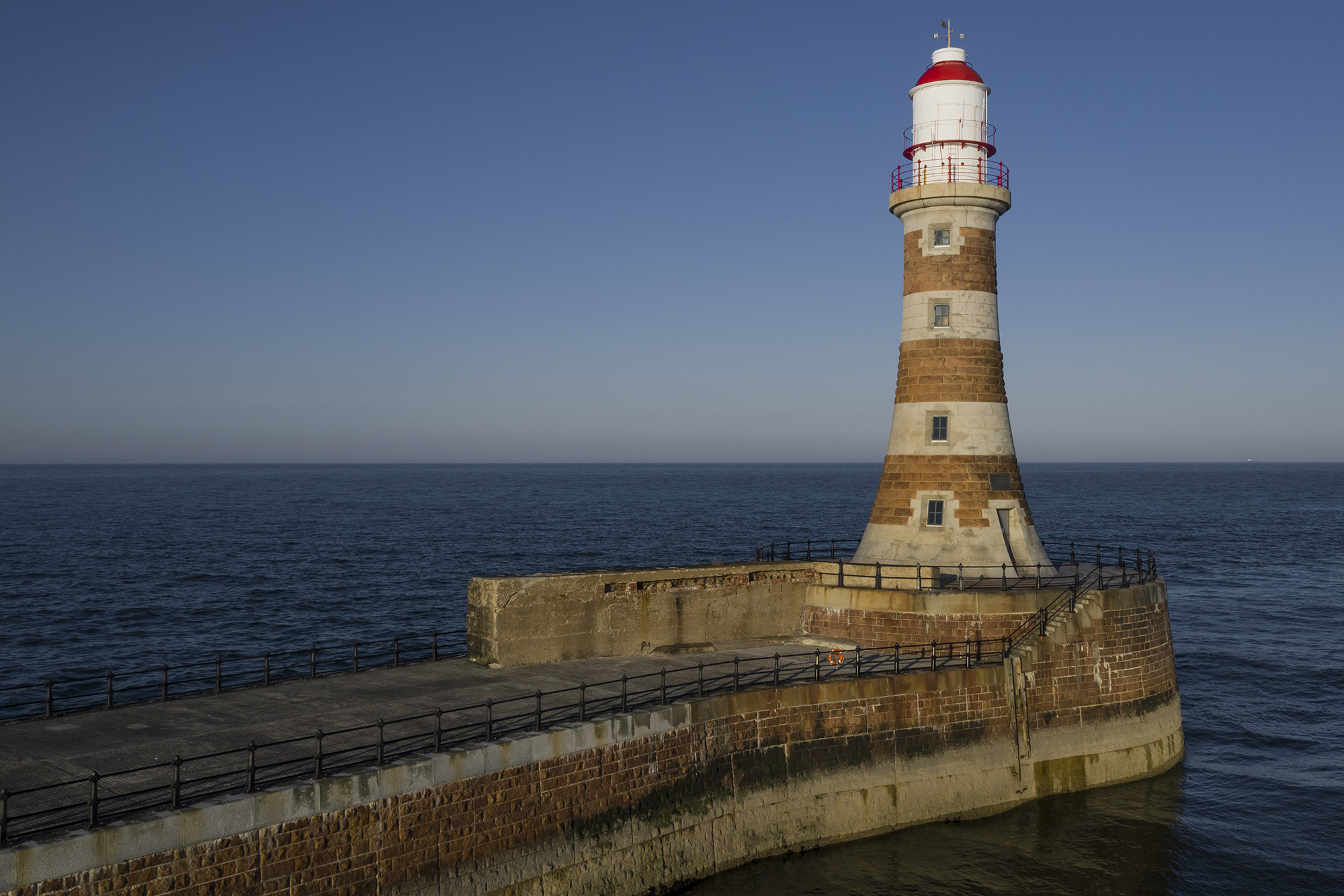 Roker pier drone photography