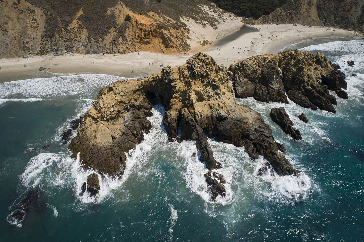 California coast by drone. What a holiday