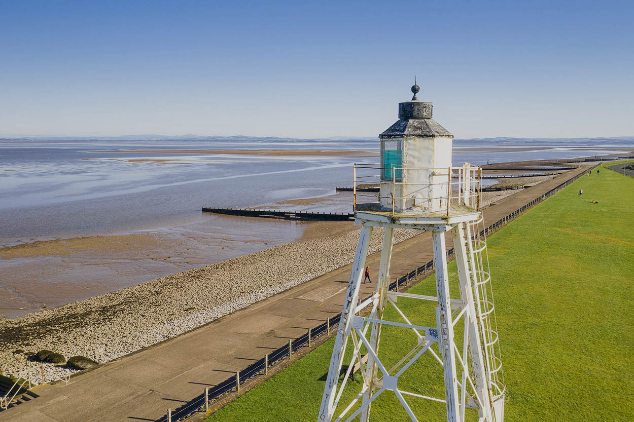 Silloth in the North West. Drone photography