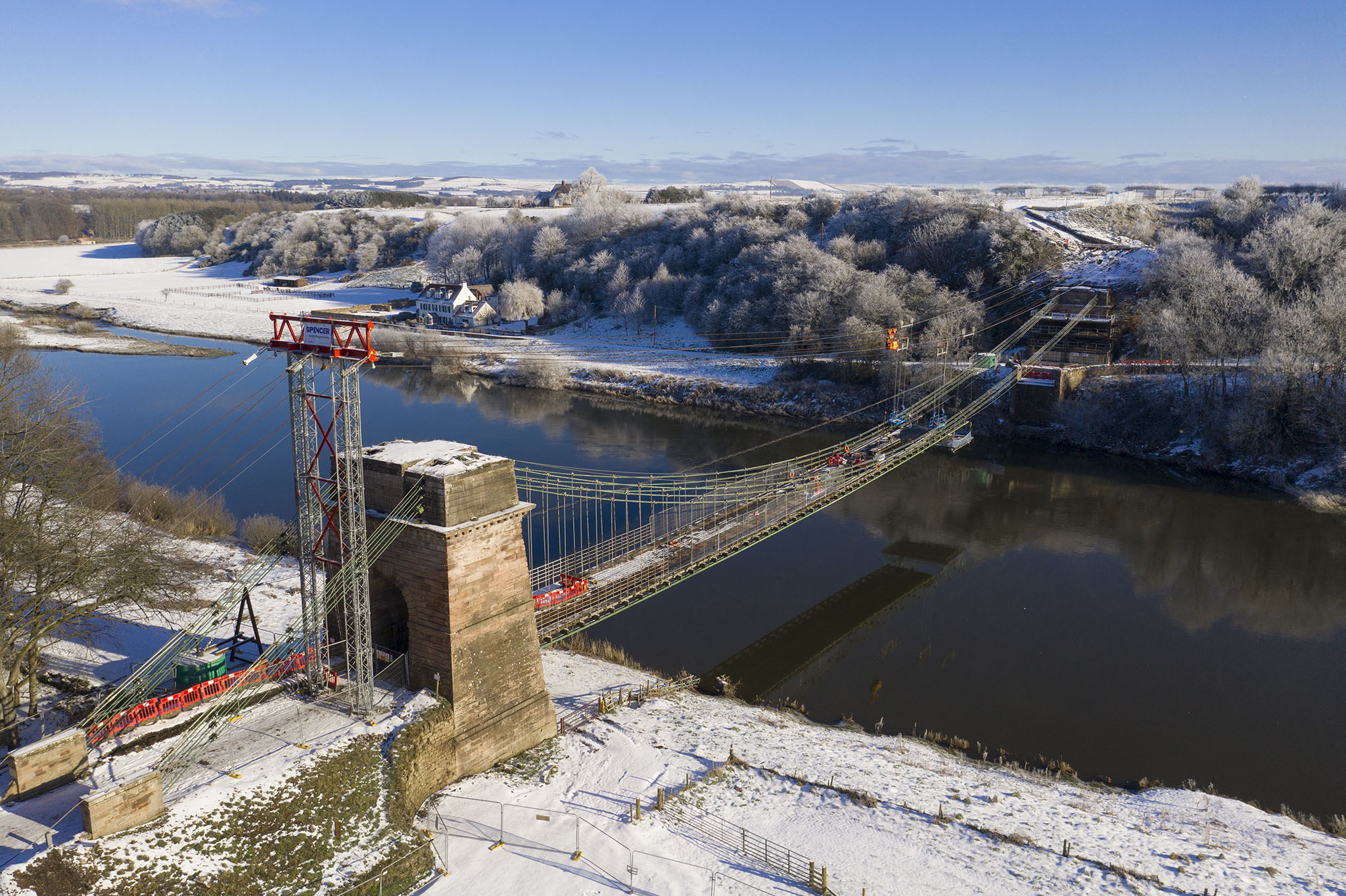 Drone Berwick. Union Bridge aerial photography