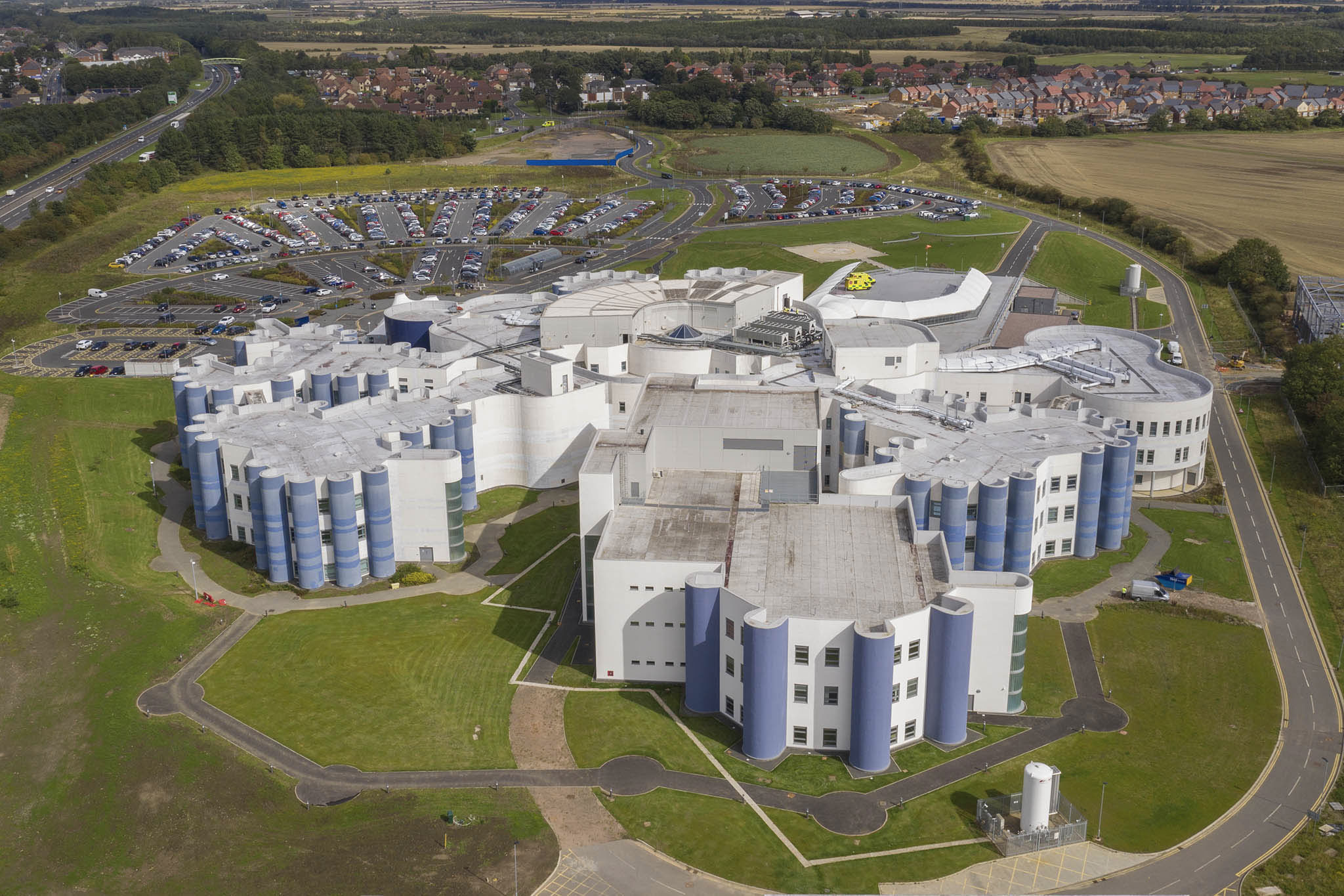 Cramlington Hospital site development drone survey