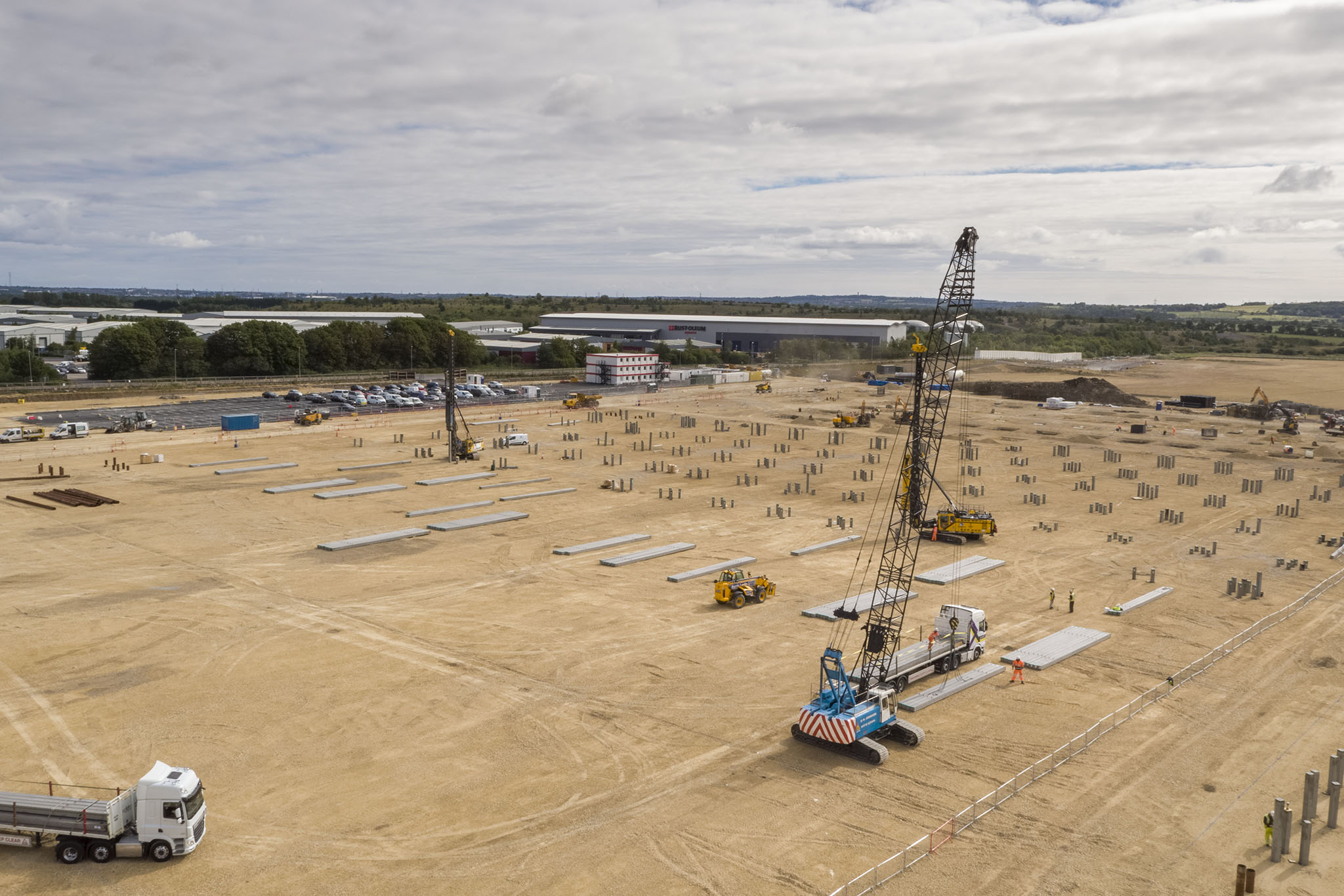 Construction sites Newcastle drone