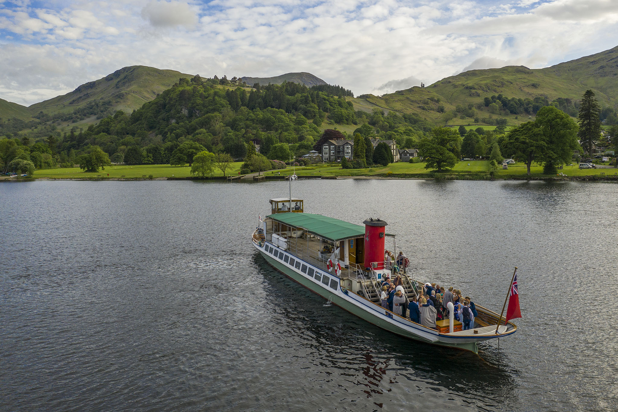 Drone wedding lake district