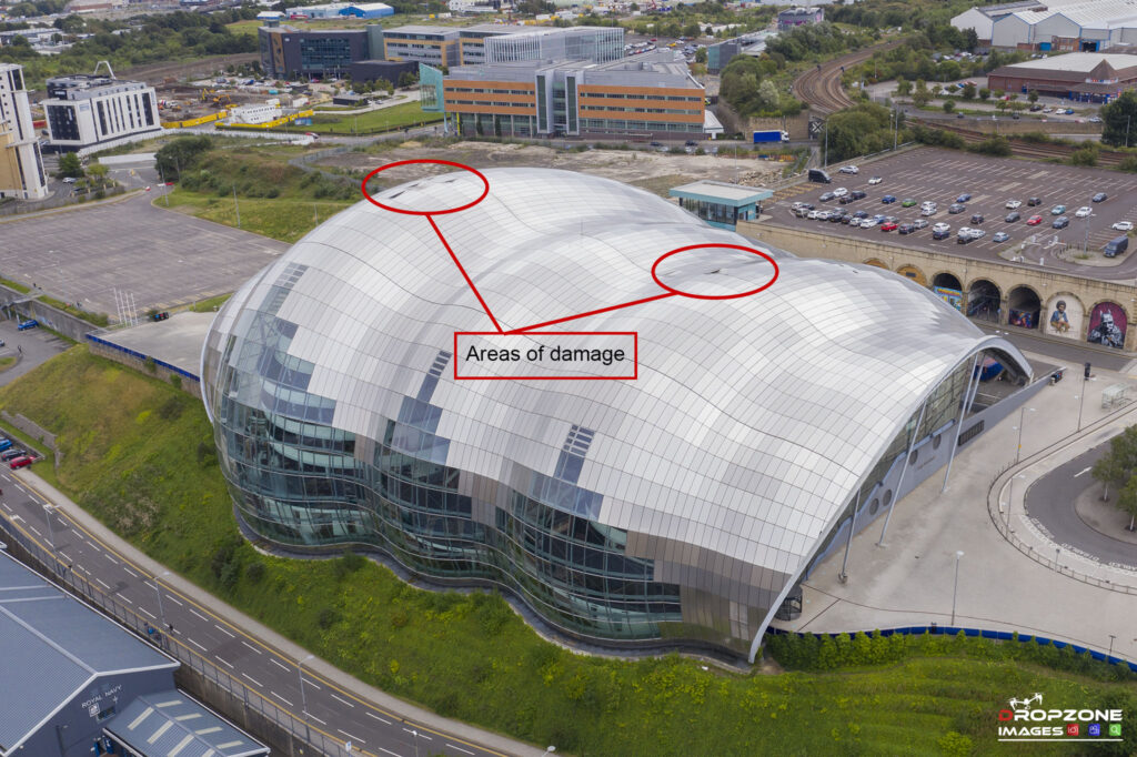 Drone roof inspection Gateshead